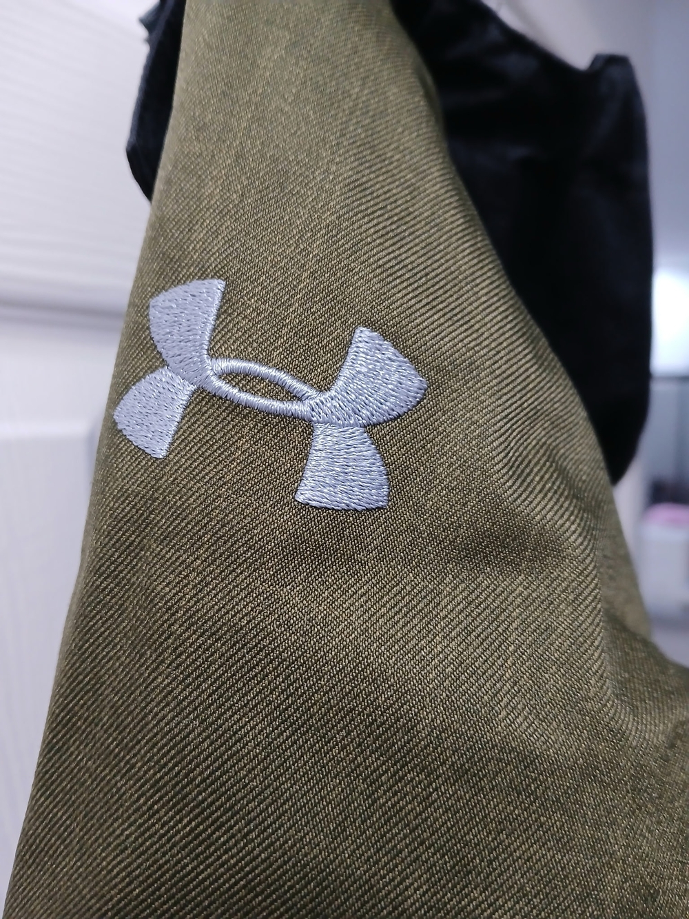 Under Armour Olive Green and Black Hooded  Jacket - Kids - Picture 3 of 4